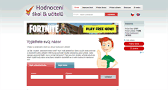 Desktop Screenshot of hodnoceniucitelu.cz